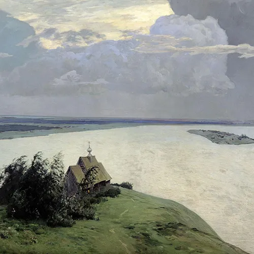 «Над вечным покоем», Исаак Левитан 1894 г.